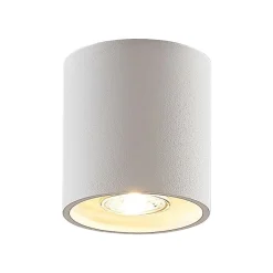 Lindby Parvin aluminium downlight, rund, hvid