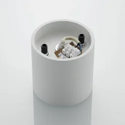 Lindby Parvin aluminium downlight, rund, hvid