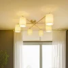 Lindby Loftlamper>Pellinora loftlampe, nikkelfarve/hvid