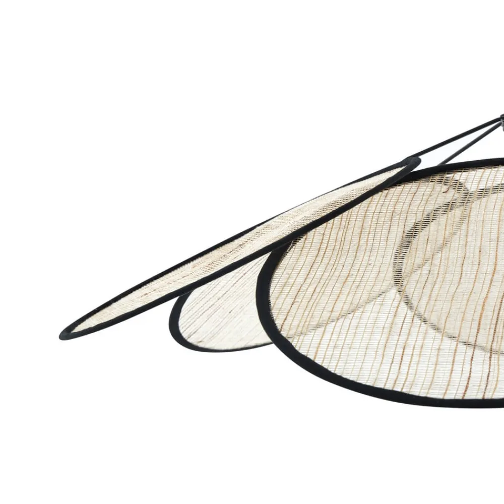 pendel Astraia, natur/sort, hør, Ø 80 cm^Lindby Best