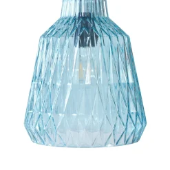 pendel Belarion, blå, 1-lys, glas, Ø 23 cm^Lindby Clearance