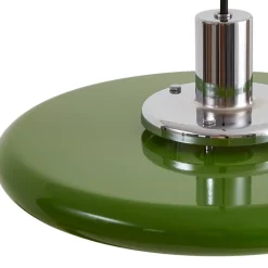 pendellampe Branford, retro, Ø 35 cm, grøn, metal^Lindby Discount