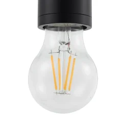 Lindby pendellampe Hattie, sort, Ø 4,7 cm, metal, E27