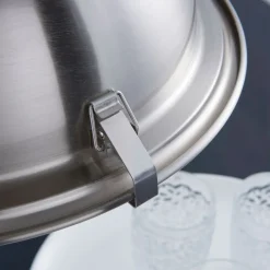 pendellampe Letty, Ø 39 cm, nikkelfarvet, metal, E27^Lindby Clearance