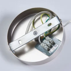 pendellampe Letty, Ø 39 cm, nikkelfarvet, metal, E27^Lindby Clearance