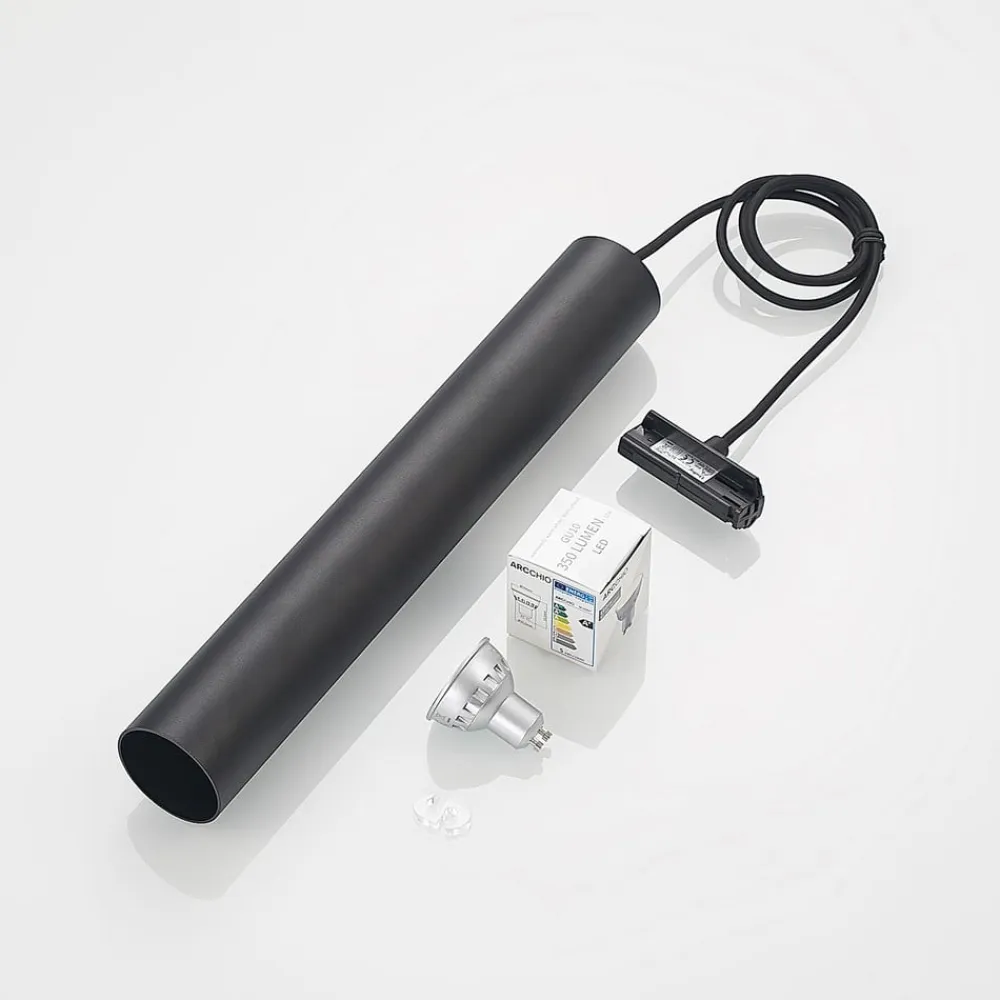 pendellampe Linaro, 40 cm, sort, 1-faset, GU10^Lindby Clearance