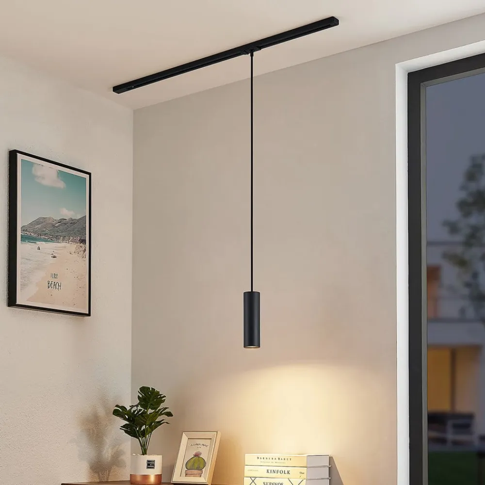 pendellampe Linaro, 20 cm, sort, 1-faset, GU10^Lindby Discount