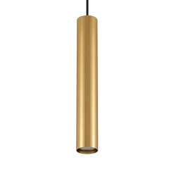 Lindby pendellampe Linaro, 40 cm, guld, 1-faset, GU10