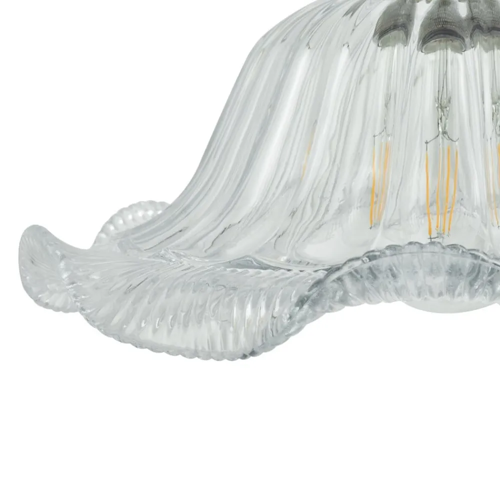 Lindby Pendellamper|Pendellamper>pendellampe Ludowika, transparent, glas, Ø25cm, E27
