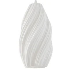 Lindby pendellampe Nuvia, Ø 15,5 cm, hvid, 3D-print