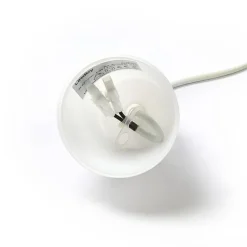 pendellampe Simaria, hvid, tekstil, Ø 60 cm, E27^Lindby Hot