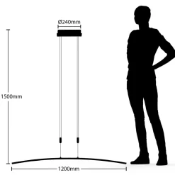 Phillie LED-hængelampe, højdejusterbar^Lindby Best