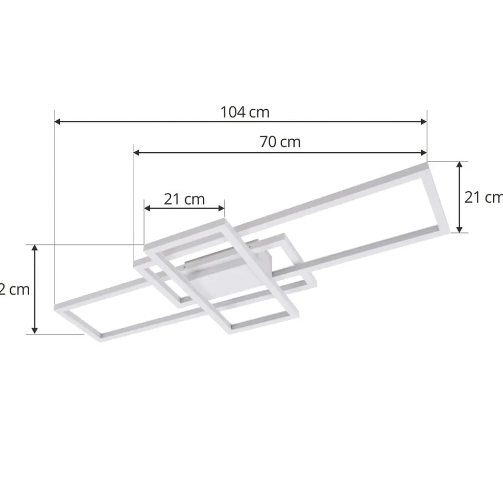 Lindby Gang|Loftlamper>Poppy LED-loftlampe med dæmperfunktion