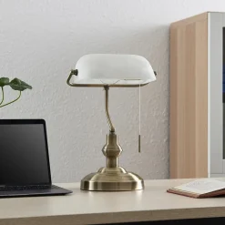 Lindby Profina skrivebordslampe, bronze