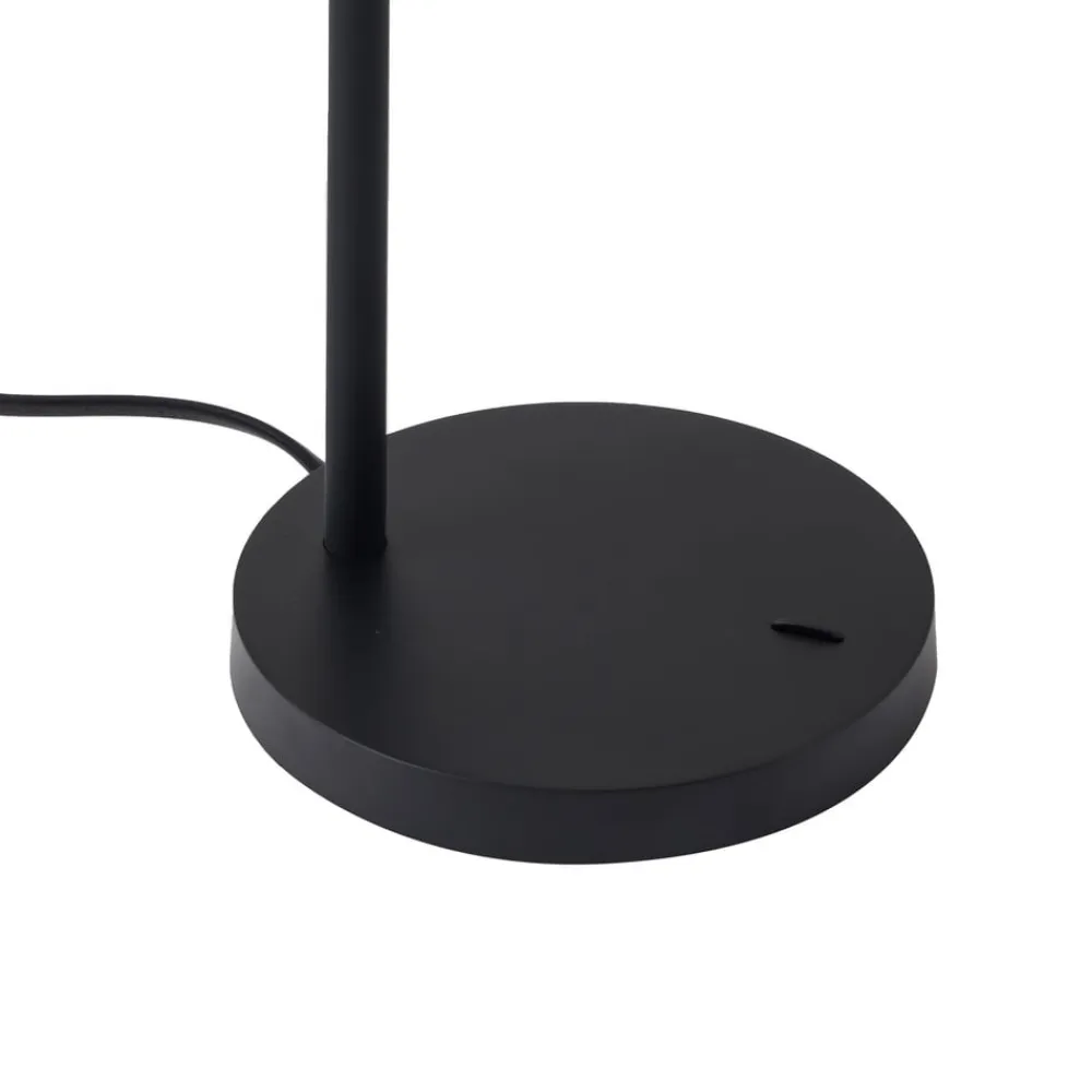 Lindby Arbejdsrum/Kontor|Bordlamper>Radka bordlampe, sort, plast, fleksibel arm