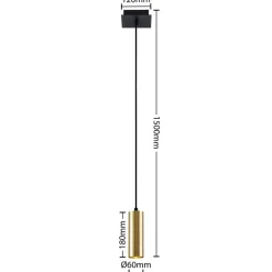 Lindby Raisan pendellampe, 1 lyskilde