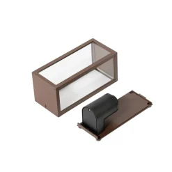 Lindby Robigus udendørs væglampe, rustfarvet, aluminium