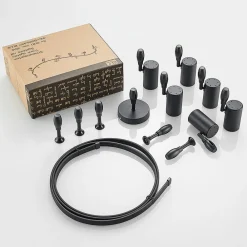 Lindby skinnesystem Delila, sort, fleksibel brug