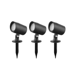 Smart LED jordspydsspot Nycta, RGB, Tuya, sæt med 3 stk^Lindby Best