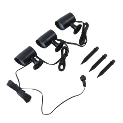 Smart LED jordspydsspot Nycta, RGB, Tuya, sæt med 3 stk^Lindby Best