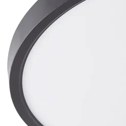 Lindby Smart LED loftlampe Pravin, Ø 30 cm, CCT, sort