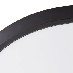 Lindby Smart LED loftlampe Pravin, Ø 30 cm, CCT, sort