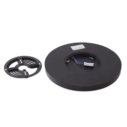 Lindby Smart LED loftlampe Pravin, Ø 30 cm, CCT, sort