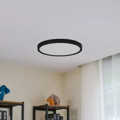 Lindby Loftlamper|Loftlamper>Smart LED loftlampe Pravin, Ø 50 cm, CCT, sort