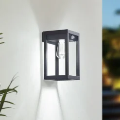 Smart LED solvægslampe Enea, sensor, CCT, RGB, Tuya^Lindby Outlet