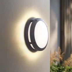 Lindby Smart LED udendørs væglampe Liren CCT RGB Tuya WLAN