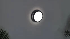 Lindby Smart LED udendørs væglampe Liren CCT RGB Tuya WLAN