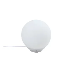 Lindby Smart LED-bordlampe Cosmia, hvid, glas, Tuya