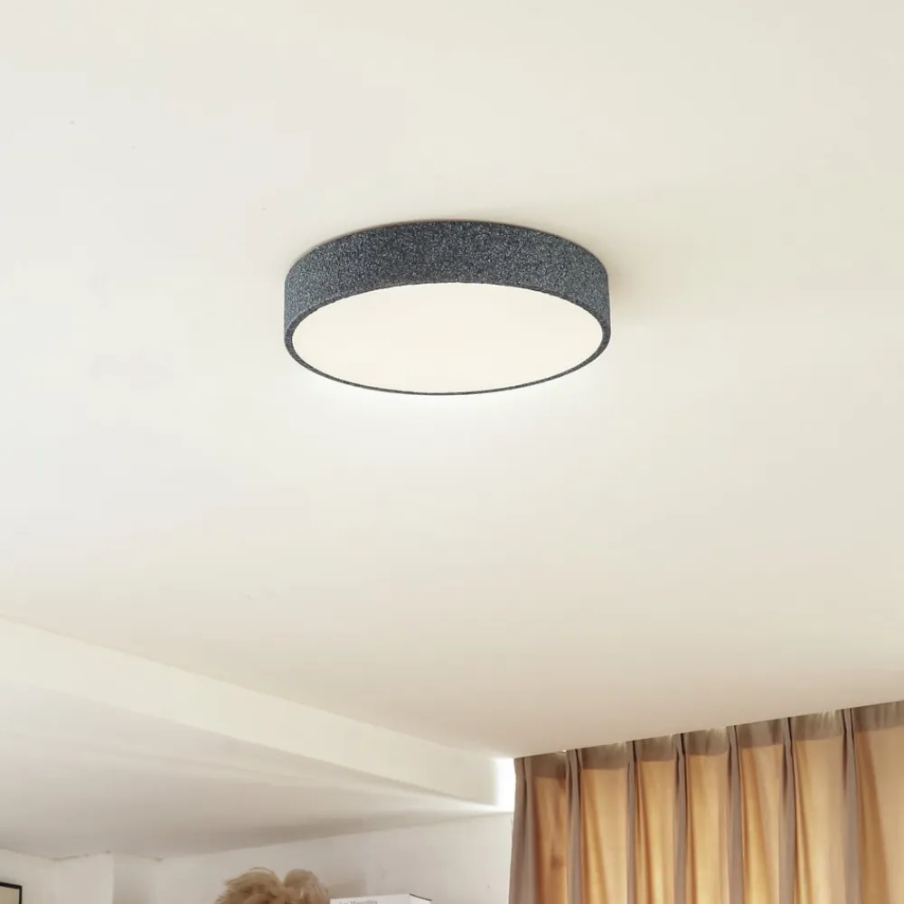 Smart LED-loftlampe Elmor Ø 45 cm grå RGB CCT^Lindby Discount