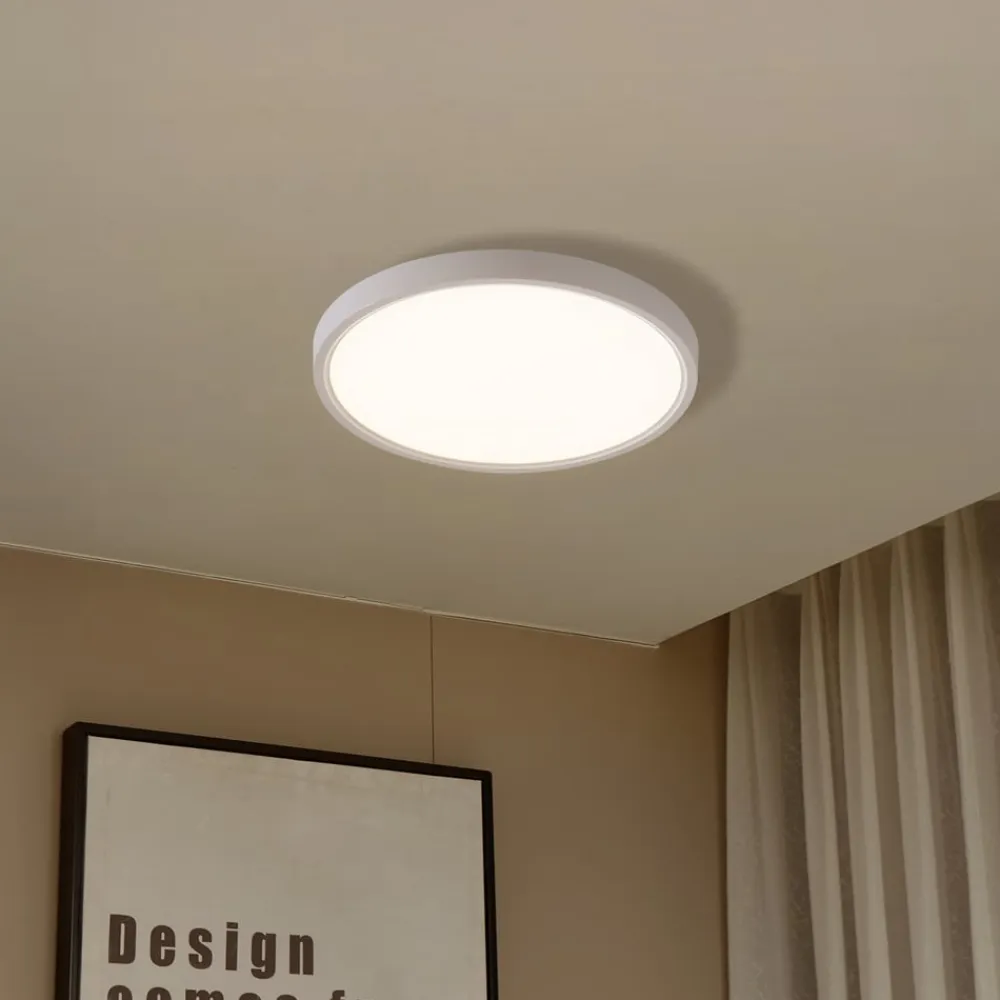 Smart LED-loftlampe Deika, Ø 40 cm, hvid, Tuya^Lindby Hot