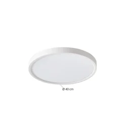 Smart LED-loftlampe Deika, Ø 40 cm, hvid, Tuya^Lindby Hot