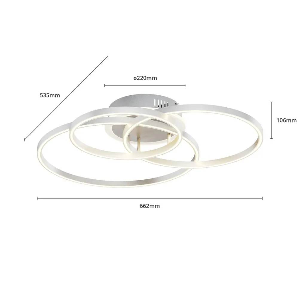 Smart LED-loftlampe Tula, fjernbetjening, Tuya CCT^Lindby Best