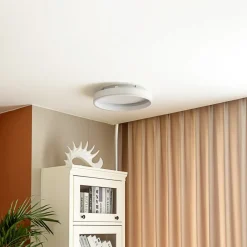 Smart LED-loftslampe Yasmen, hvid, metal, CCT, Tuya^Lindby Online