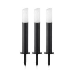 Lindby Smart LED-sokkellampe Elvor, CCT, RGB, Tuya, 3 enheder