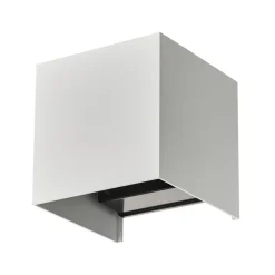 Lindby Smart udendørs LED-væglampe Dara, 10 cm, hvid, CCT Tuya