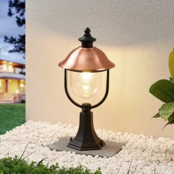 Lindby sokkellampe Clint, 53 cm, metal, saltvandsresistent, E27