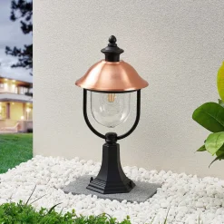 Lindby sokkellampe Clint, 53 cm, metal, saltvandsresistent, E27