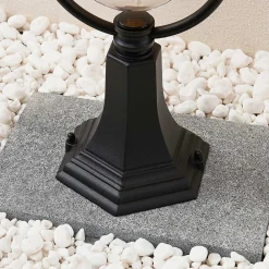 Lindby sokkellampe Clint, 53 cm, metal, saltvandsresistent, E27