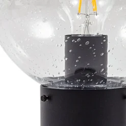 Lindby sokkellampe Dangan, klar, 60 cm, glas, sensor