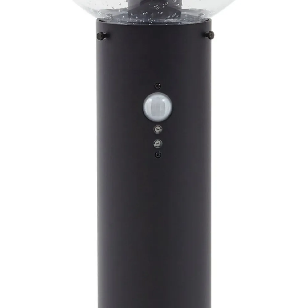 Lindby sokkellampe Dangan, klar, 60 cm, glas, sensor