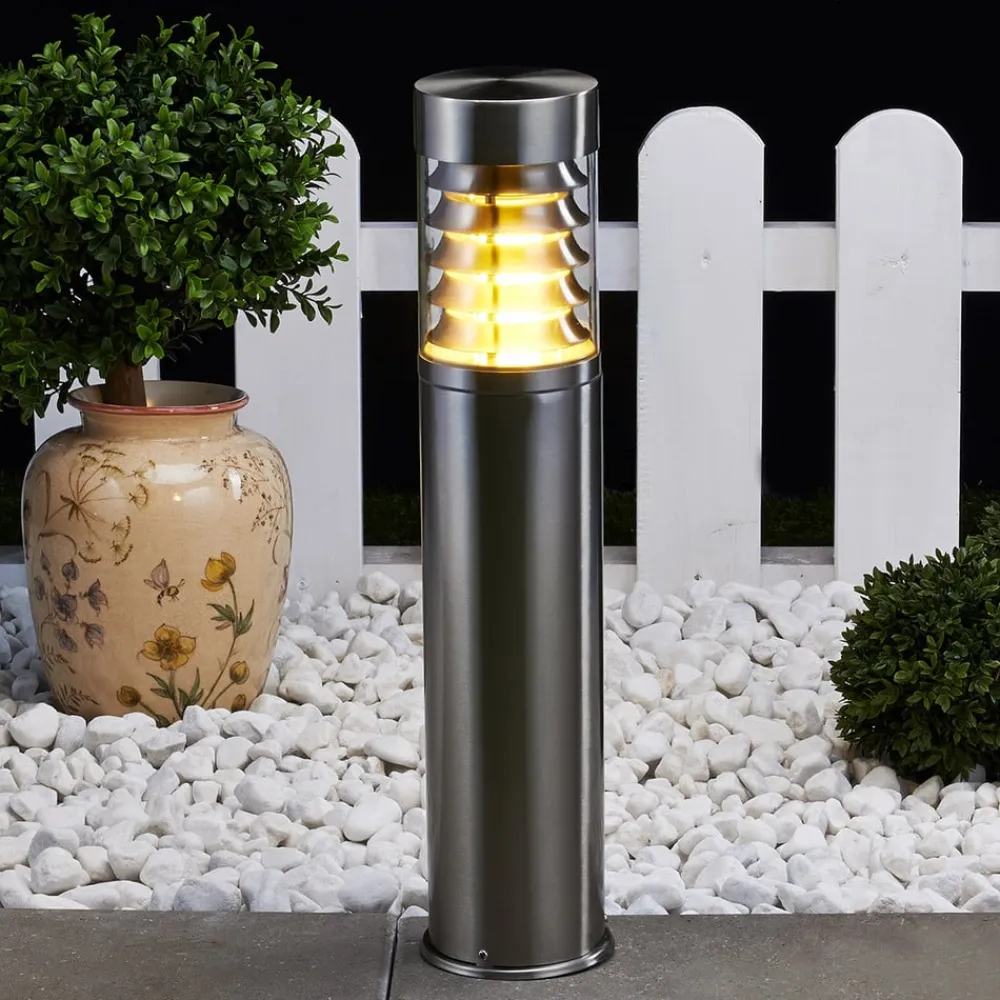 sokkellampe Enja, 50 cm, stål, IP44, E27^Lindby Best