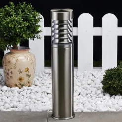 sokkellampe Enja, 50 cm, stål, IP44, E27^Lindby Best