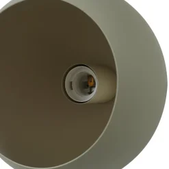 Lindby Solomia bordlampe, grøn, jern, Ø 20 cm