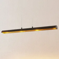 Lindby Pendellamper>Solvina LED-hængelampe til spisebord aflang