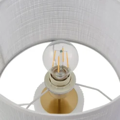 Sorscha bordlampe, hvid, jern, Ø 26 cm^Lindby Clearance