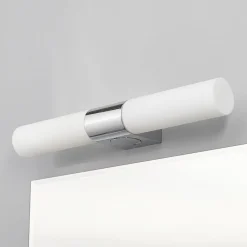 Lindby Gang|Væg- Og Spejllamper>spejllampe Ziva, fatning, hvid, glas, IP44